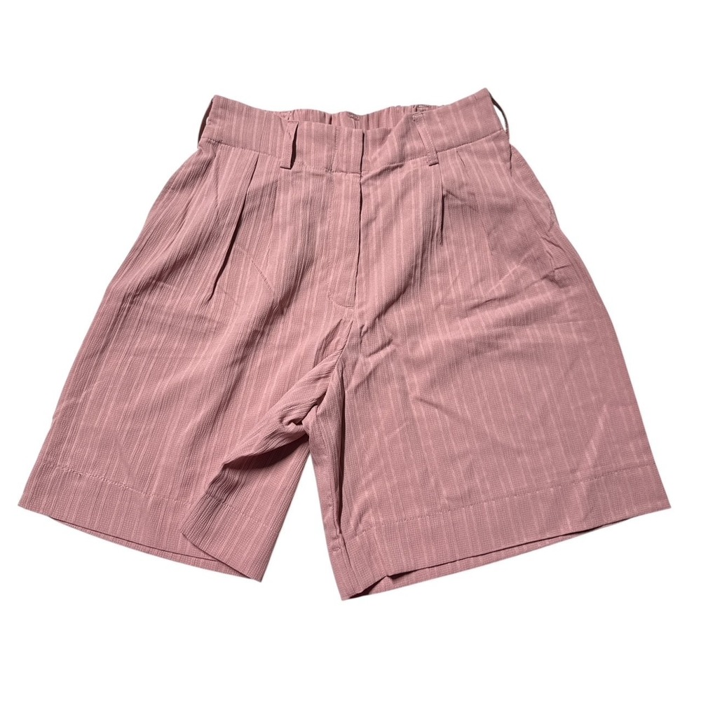 HALARA Mauve Pinstripe Bermuda Shorts